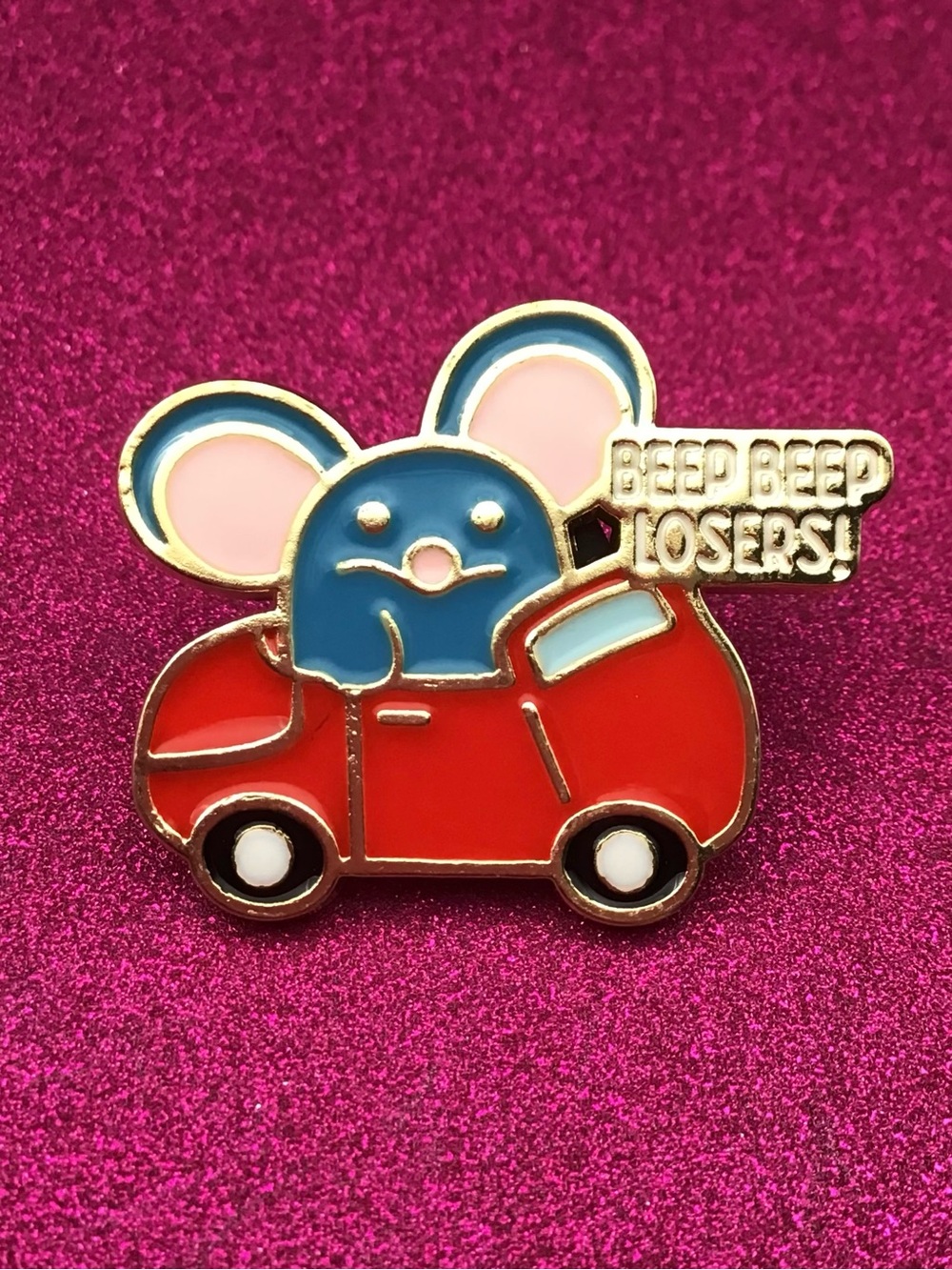 Beep Beep Enamel Pin
